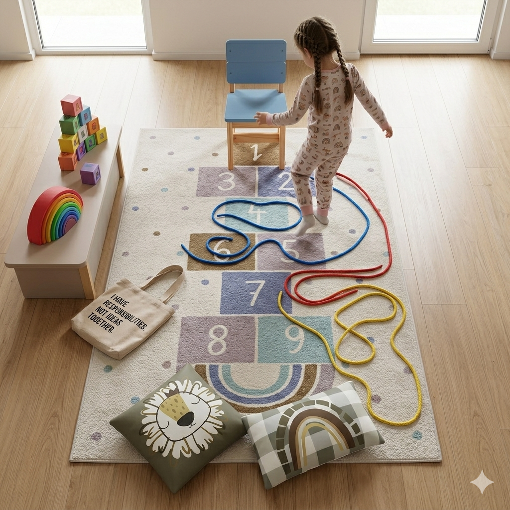 Circuito de obstáculos em casa